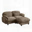 Canapé 2 places en forme de L avec repose-pieds amovible en forme de L, ensemble de canapé modulaire en chenille confortable, mobilier combiné sans siège profond pour petit salon-966422070