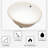 Ceramic Oval Undermount Bathroom Sink With Overflow