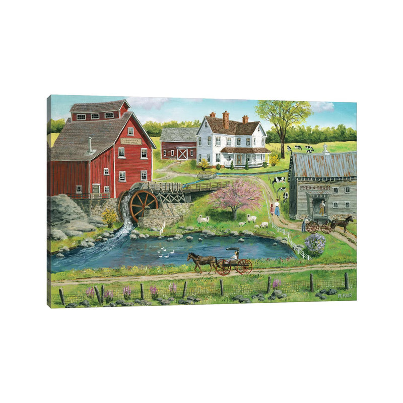 Granger's Mill by Bob Fair - Wrapped Canvas Gallery-Wrapped Canvas Giclée, 30.48 cm H x 45.72 cm W