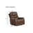 Walnut Finish Transitional Style Lift Chair Dual Lift Motor Mechanism Steel Seat Box USB Port Wired Controller