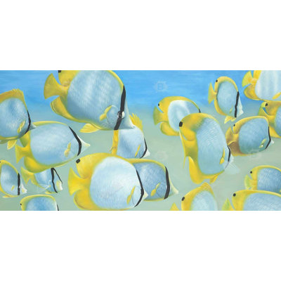 Butterfly fishes - 15.75"x31.50" Desk mat