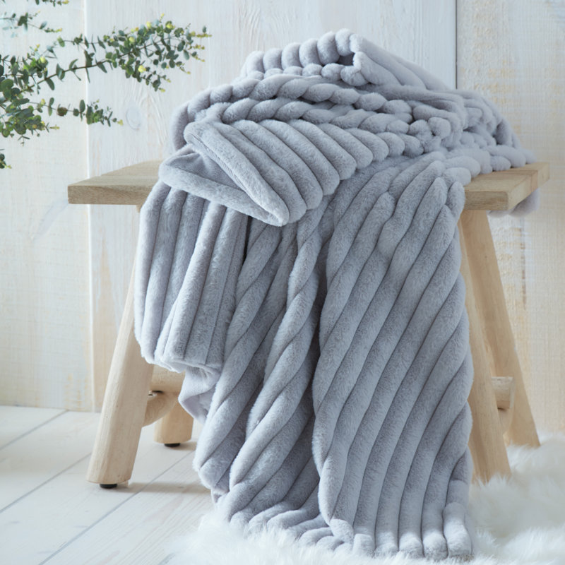 Morritz Throw Blanket, Grey