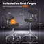 Swivel Upholstered Bar Stool with Steel Frame