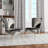 Upholstered Floral Side Chair - Modern floral Accent Chair-90396770