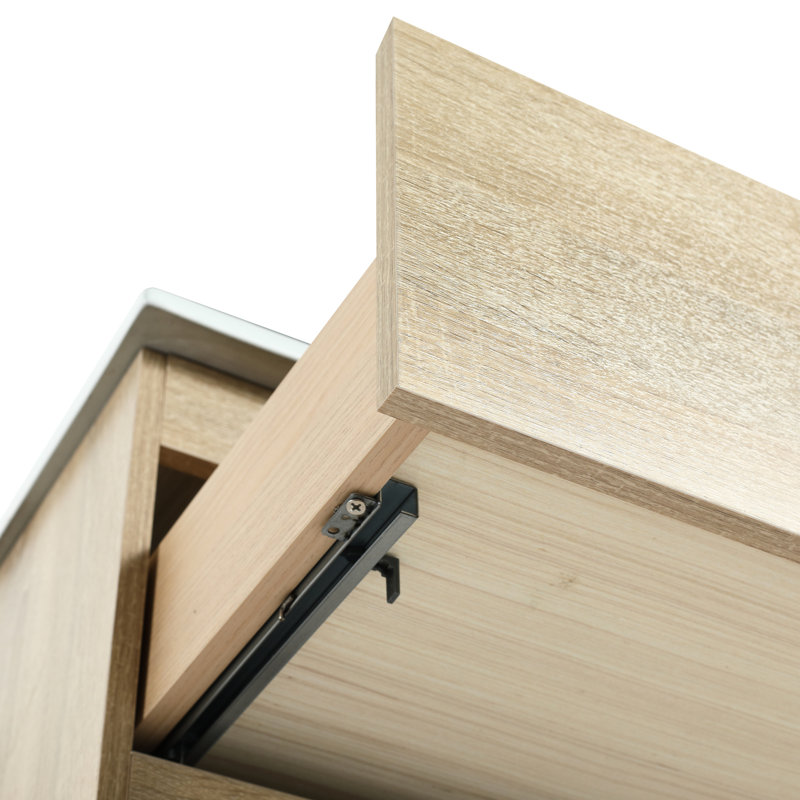 Armoire de salle de bain 36 po - Chêne, meuble-lavabo spacieux, Naturel, 19,88 po H x 35,36 po L x 17,99 po P
