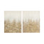 2 toiles murales, très décorées de paillettes et de pierres, dessin abstrait, peint à la main, intérieur, 22 x 28 pierres décoratives, abstrait, fait à la main, utilisation à l'intérieur, l 22 x H 28