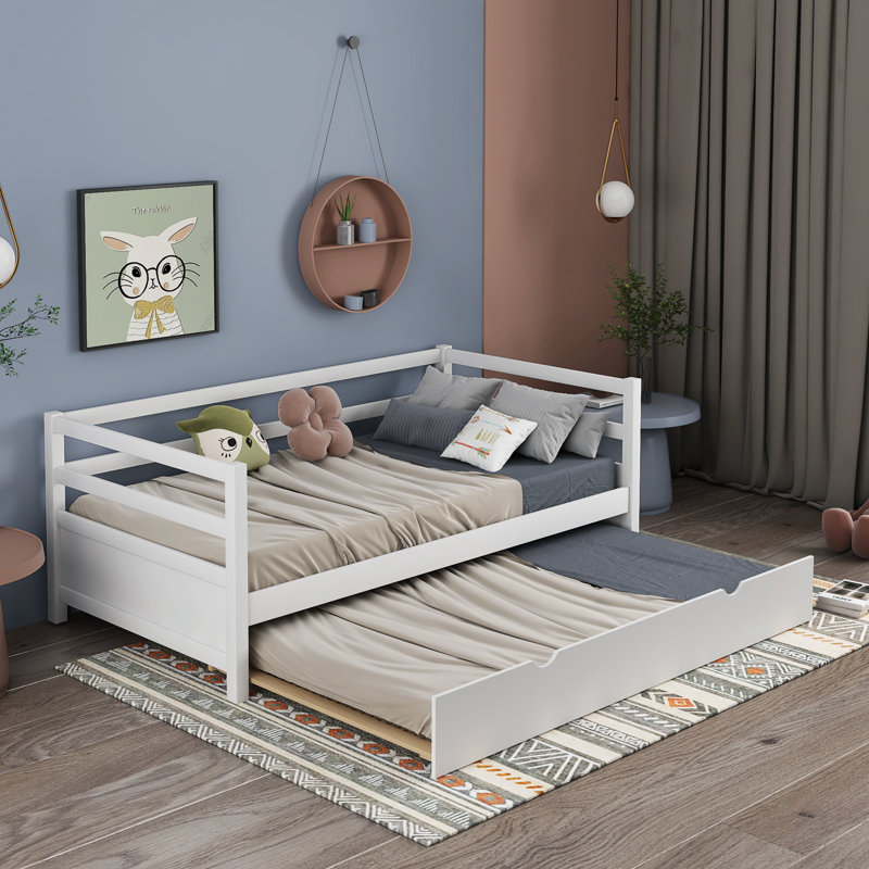 Blinera Twin Size Daybed with Trundle, White