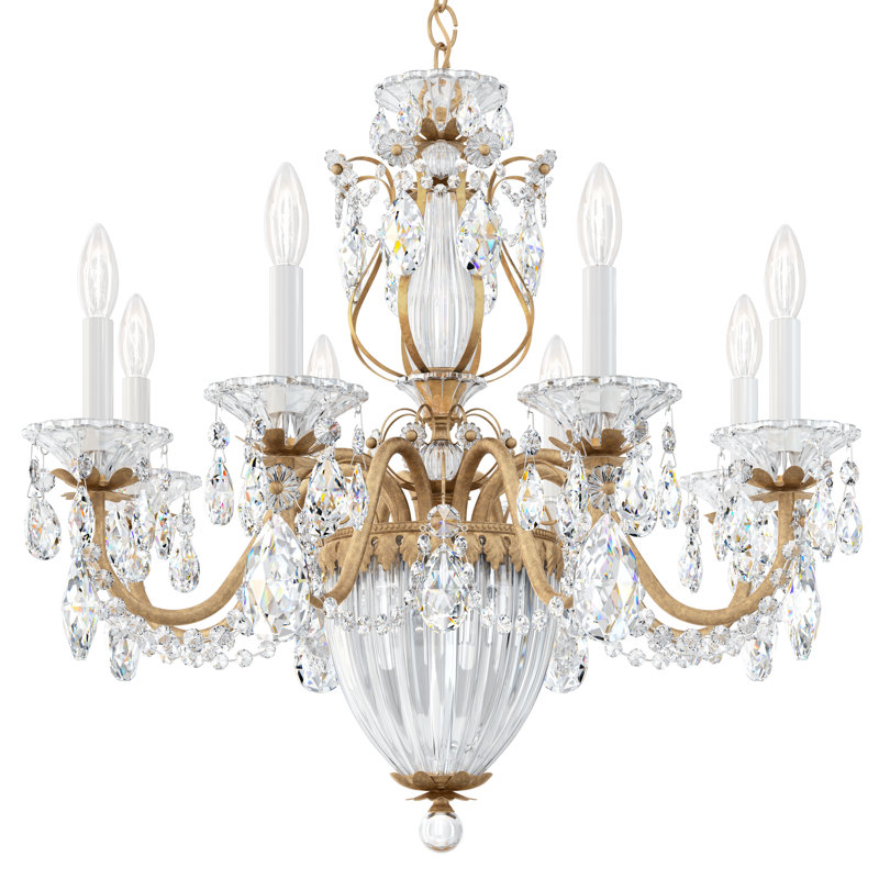 Bagatelle 11 - Light Chandelier, Polished Silver, Clear Crystals from Swarovski