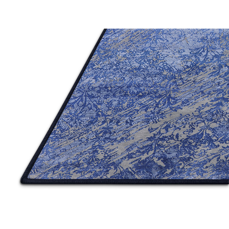Tapis 100% moderne 2066 Alboran lavable à la machine, Rectangle 7 pi x 10 pi