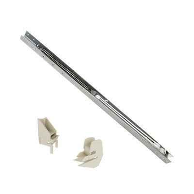 41FEE07129D5423F9696A469AE6FE0EB Window Channel Balance, Aluminum Material, 29" Length, 9/16" Width, for 12 to 16 lbs sash weight, With Top 60-507a and Bottom 60-502a Sash Guide