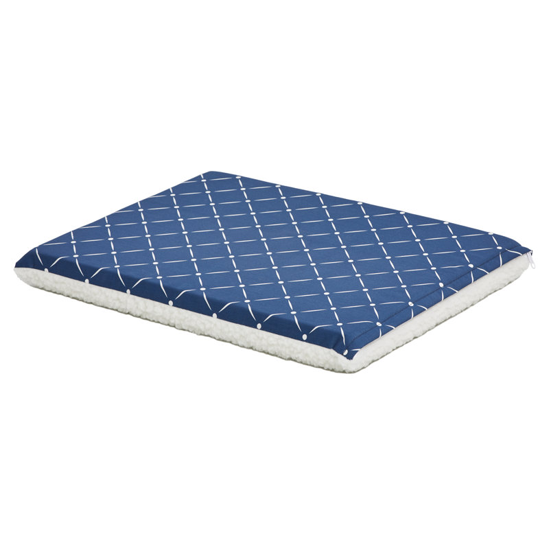 Lit pour animaux Paxton, Bleu / molleton, l 35,75 po x P 24 po x H 2,25 po
