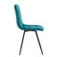 Ensemble de 2 chaises en velours bleu Waltwilder