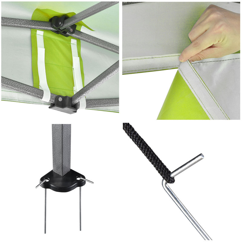 07CTP005-S710_wfv Yescom Polyethylene Plastic Replacement Canopy for Canopy, Green