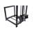 5 pc black log rack with toolset
