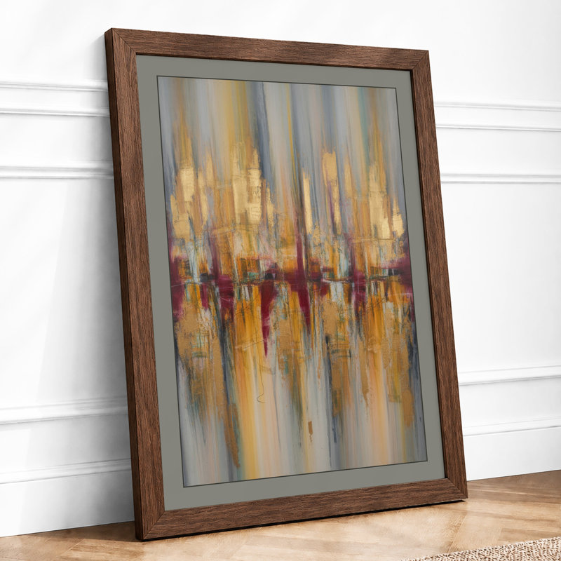 Urban Twilight Modern - Framed Print, Walnut, A1 - 84.1 x 59.4 cm