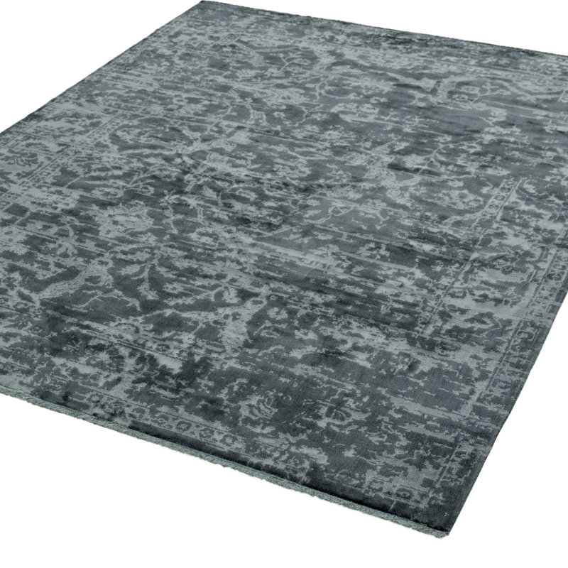 Alessandra Washable Persian Charcoal Rug, Rectangle 120 x 180cm