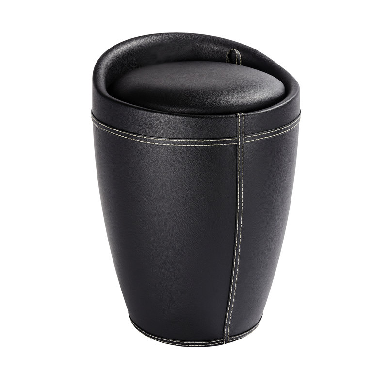 Candy Plastic Laundry Hamper, Black