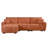 Indoor Sofa Couch, Modular Sectional Sofa with Movable Ottoman
