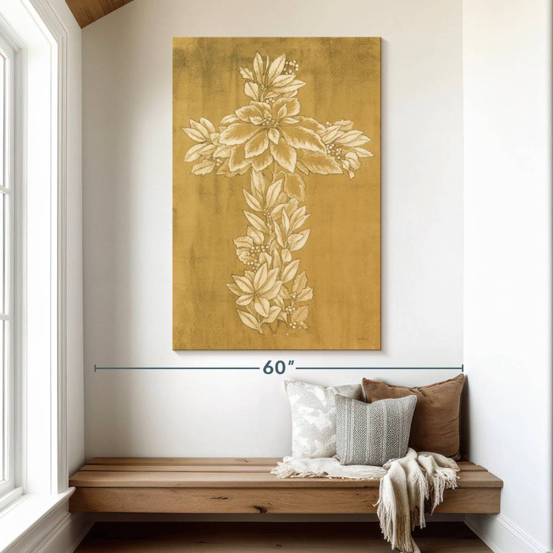 Adella Holiday Cross I, 51" H x 34" W