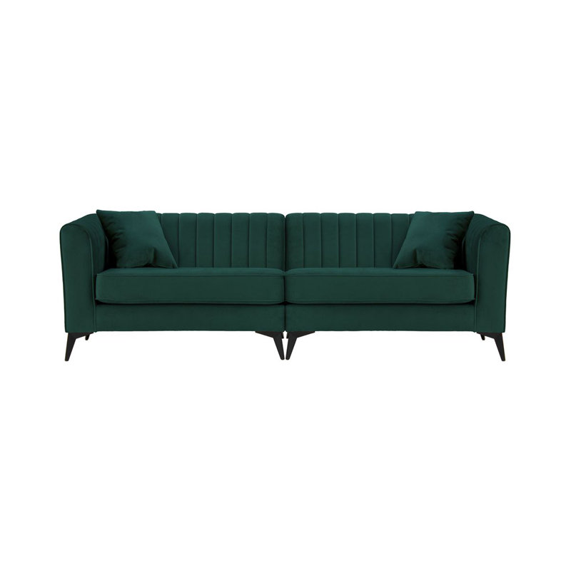 Ahmaud 4 Seater Sofa, Green