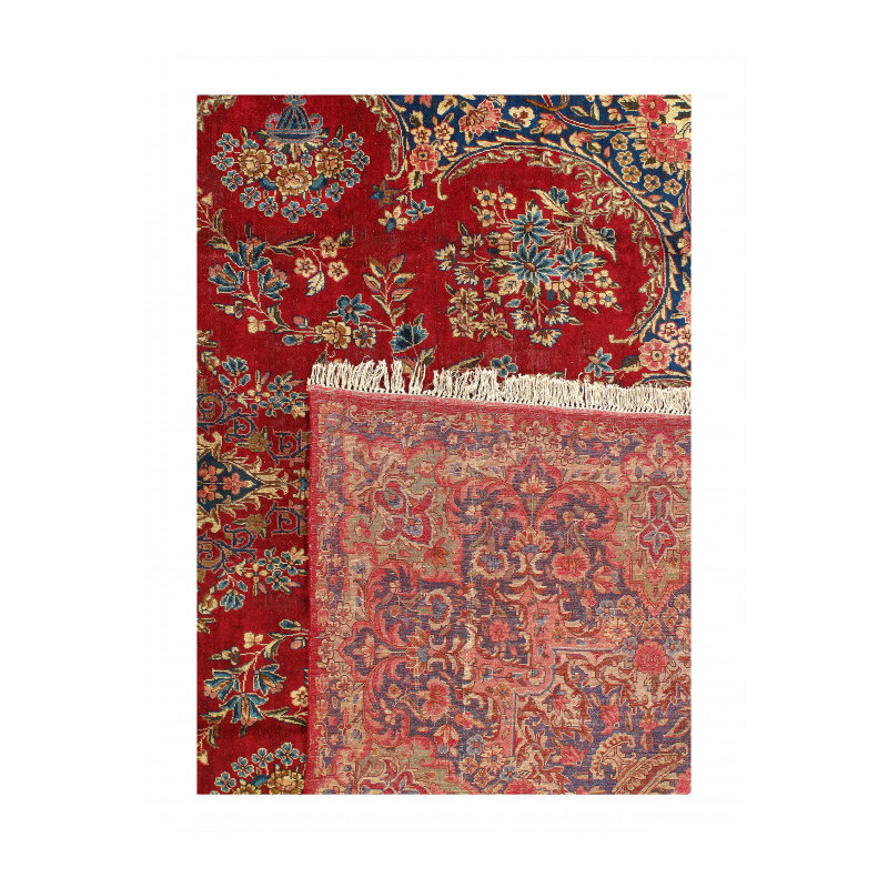 One-of-a-Kind 11'3" x 16'4" Area Rug in Red/Navy Blue