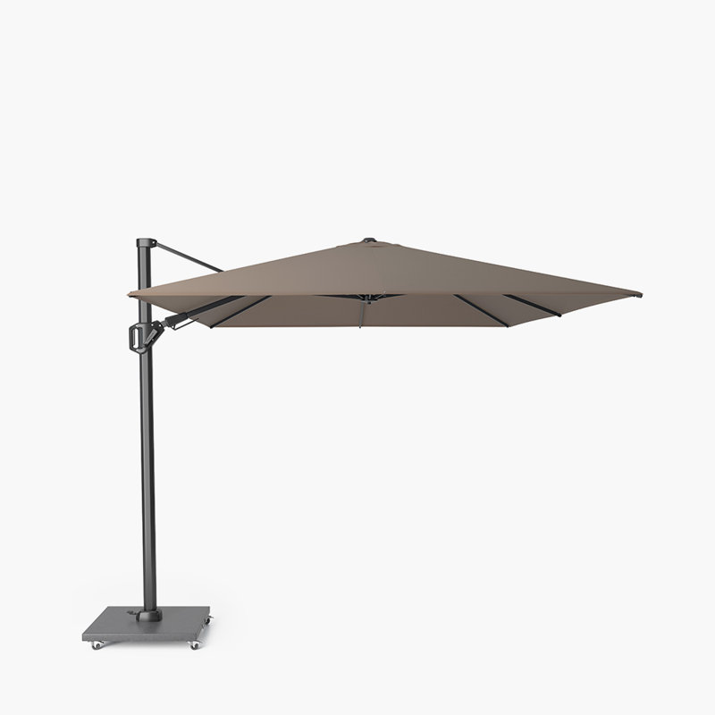 Chasiti 350cm X 260cm Rectangular Cantilever Parasol, Brown