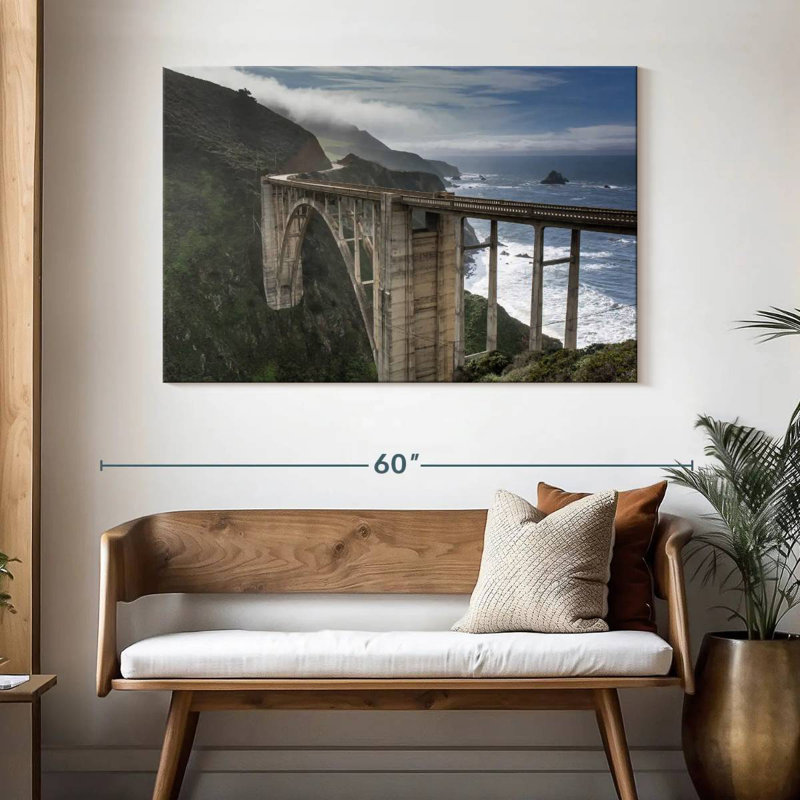 Lilie Stormy Bixby Bridge, 32" H x 48" W