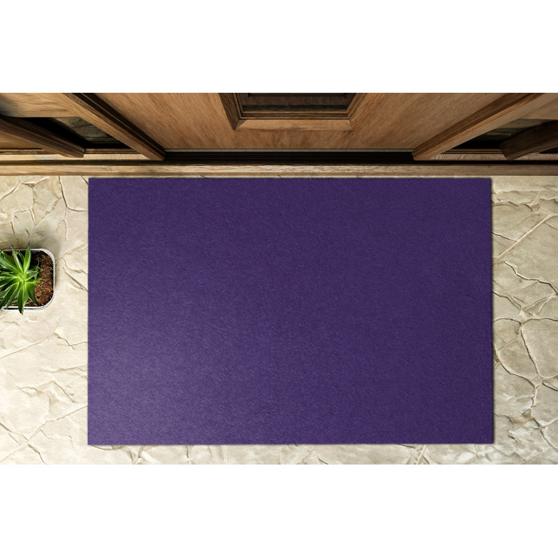 Non-Slip Outdoor Doormat, Cobalt Blue
