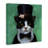 Good Sir Top Hat Cat with a Mouse and A Monocle Panoramic Graphic Art Print Set on Canvas-1574313531