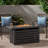 Rectangular Iron Fire Pit - 30,000BTU - Tank Cover Inside