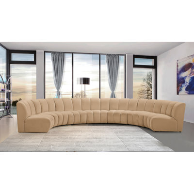 Canapé modulaire en velours Infinity
