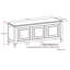Coffre de rangement en bois massif avec dessus rabattable l 51 po Connaught-458839513