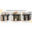 Table console 47 po moderne noire pour vestibule et derrière - Table de couloir étroite avec base arquée