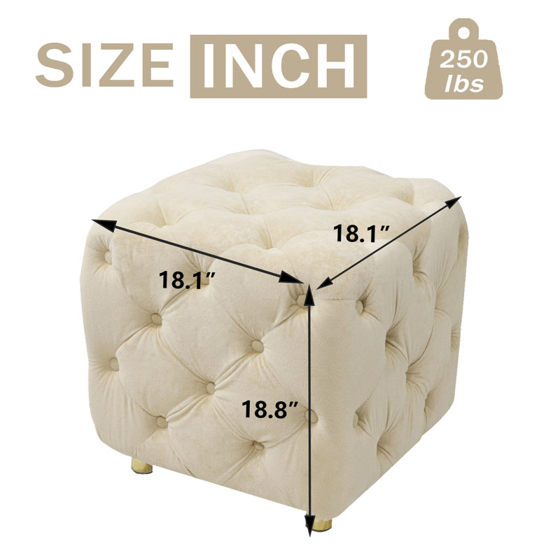 Kahlee large, Velours beige