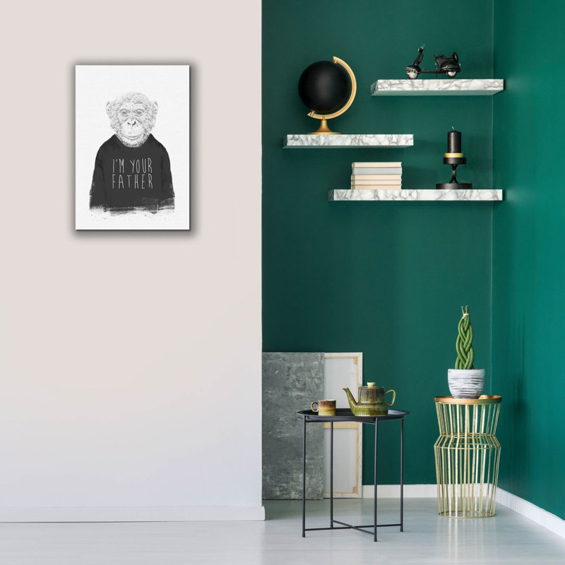 «I'm Your Father» par Balazs Solti, art mural sur toile, H 26 po x l 18 po