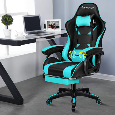 PU Leather Gaming Chair with Headrest