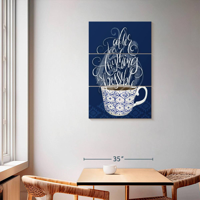 Tergel Tea Time II, 57" H x 36" W