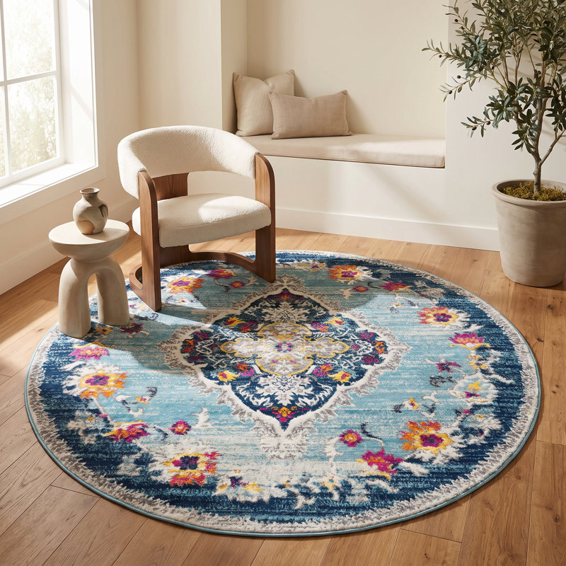 Kymiere Indoor Rug, Round 7'5"