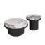 Ensemble de 2 tables basses, table basse ronde en panneau de fibres à densité moyenne pour le salon-1195064154-1195064167