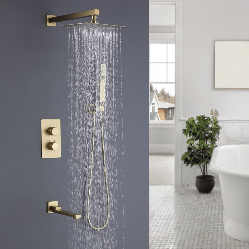 Système de douche complet avec valve brute