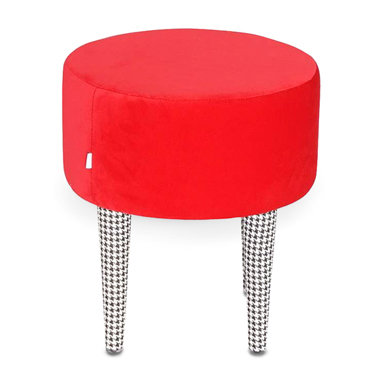 Solid + Manufactured Wood Accent Stool, Red