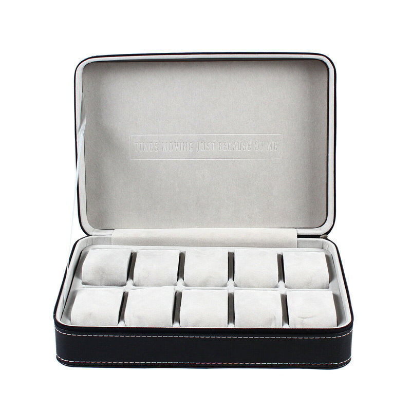 Boîte à montre 10 emplacements, 11 po x 7,87 po x 2,95 po