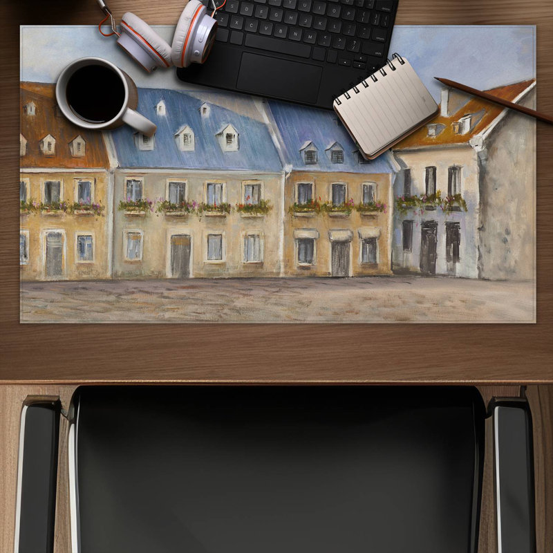 Old quebec city - 14.00"x24.25" Desk mat