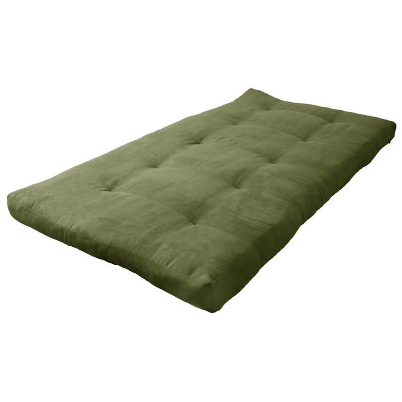 Abe Cold Foam Futon Mattress Futon  Mattress, Twin, Sage Green, 6"