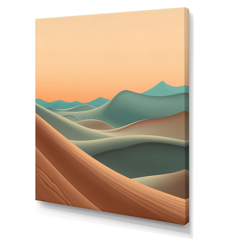 Desert Sands I - paysages, impressions sur toile, Toile tendue, H 32 po x l 24 po x P 1 po