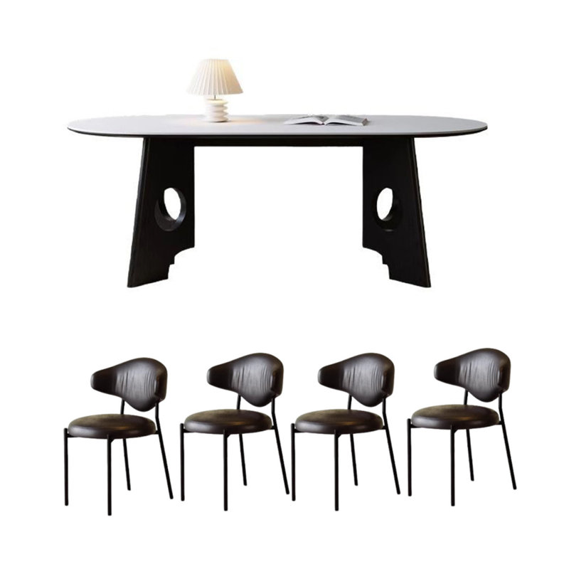 Table de salle à manger French French, H 29,5 po x L 70,9 po x l 31,5 po