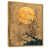 Toile avec cadre flottant or