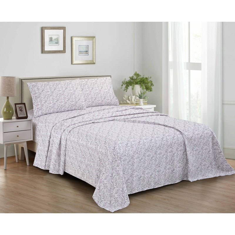 Ensemble de draps en microfibre de haute qualité Swift Home, Ensemble de draps pour très grand lit avec 2 taie