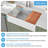 30"L x 20"W Ceramic Workstation Kitchen Sink Single Basin Farmhouse Apron Sink with Bottom Grid-125018729-125018725