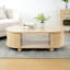 TABLE LATÉRALE DE RANGEMENT OVALE EN MDF